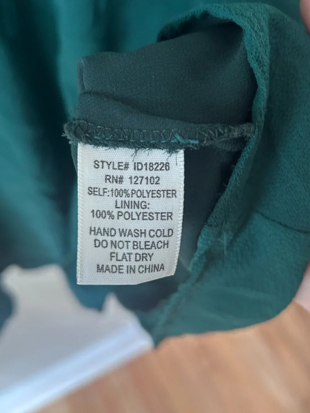 ModCloth Green Bell Sleeve Fit and Flare Dress - Picture 5 of 6